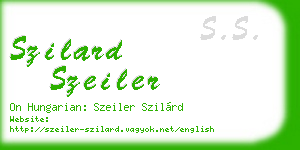 szilard szeiler business card