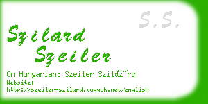 szilard szeiler business card